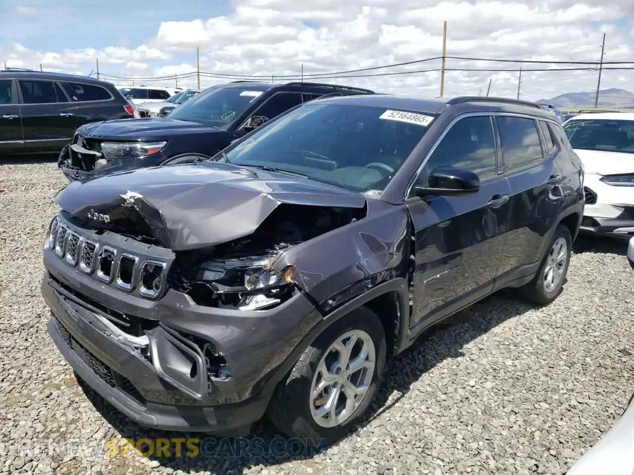 1 Photograph of a damaged car 3C4NJDBN5RT170017 JEEP COMPASS 2024