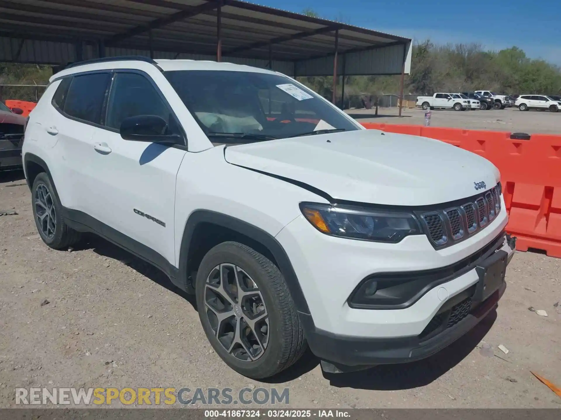 1 Photograph of a damaged car 3C4NJDBN5RT604596 JEEP COMPASS 2024