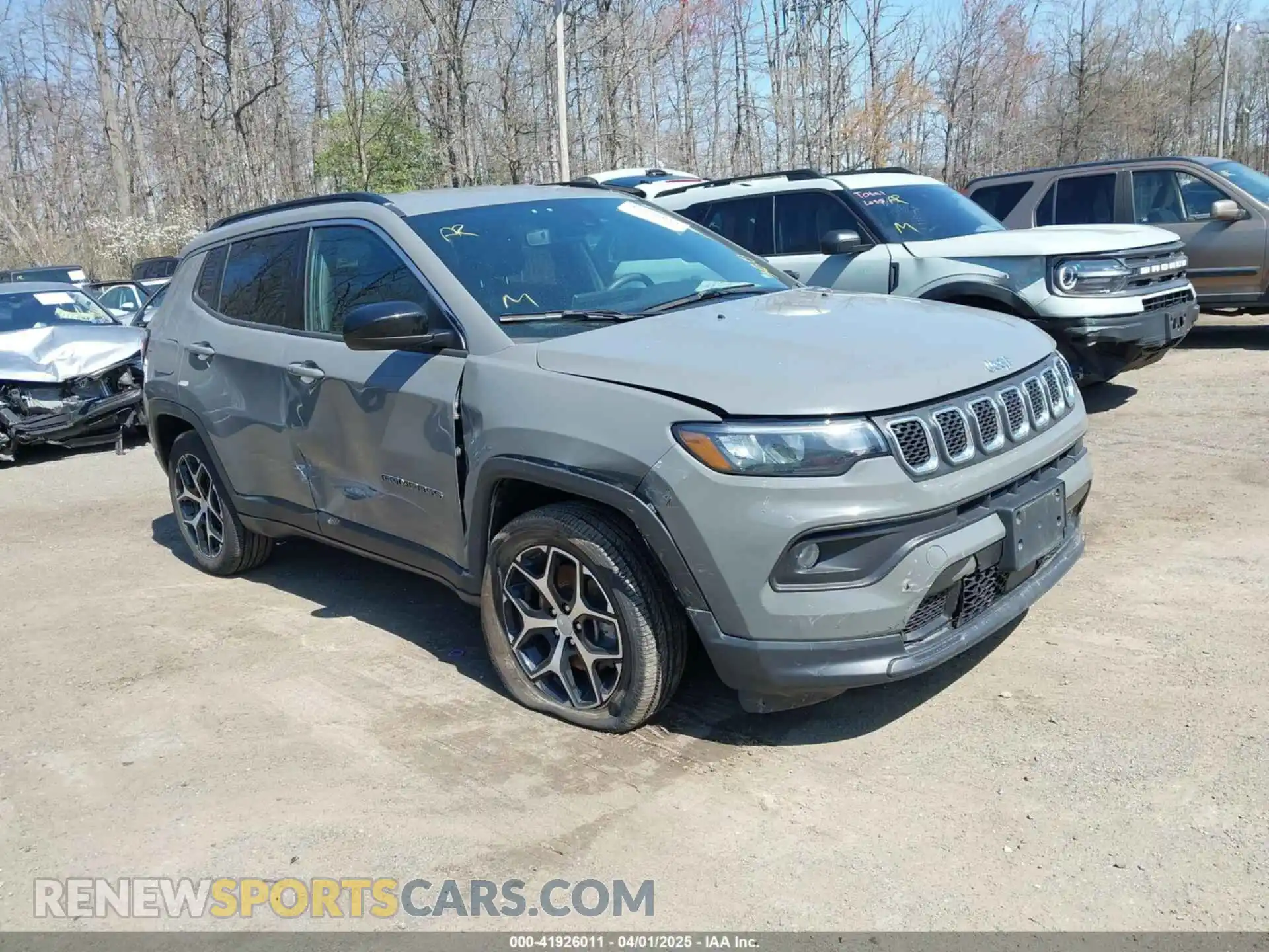 1 Photograph of a damaged car 3C4NJDBN5RT607675 JEEP COMPASS 2024
