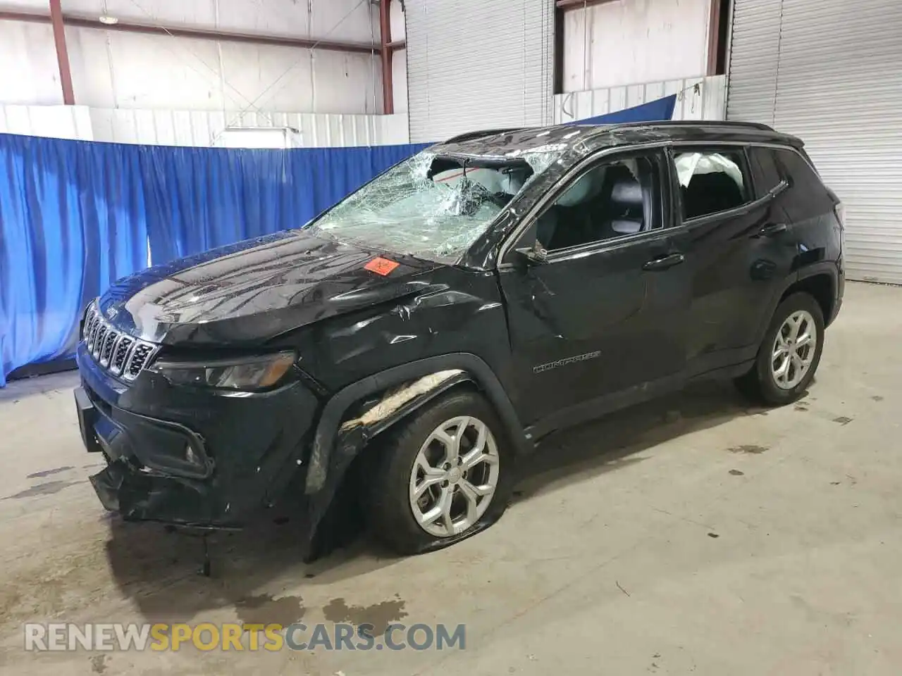 1 Photograph of a damaged car 3C4NJDBN6RT110280 JEEP COMPASS 2024