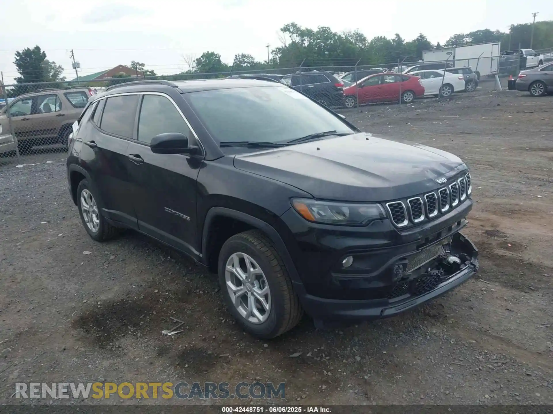 1 Photograph of a damaged car 3C4NJDBN6RT111820 JEEP COMPASS 2024
