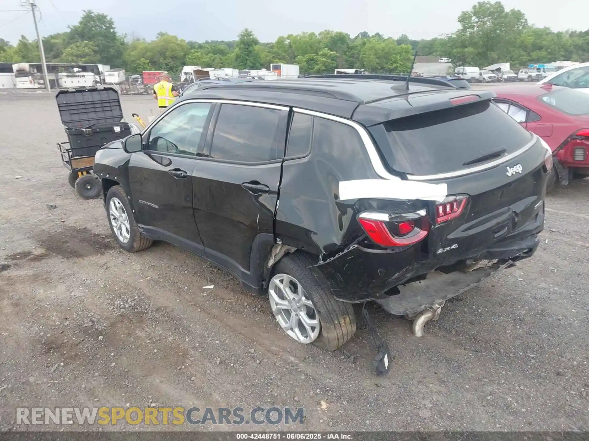 3 Photograph of a damaged car 3C4NJDBN6RT111820 JEEP COMPASS 2024