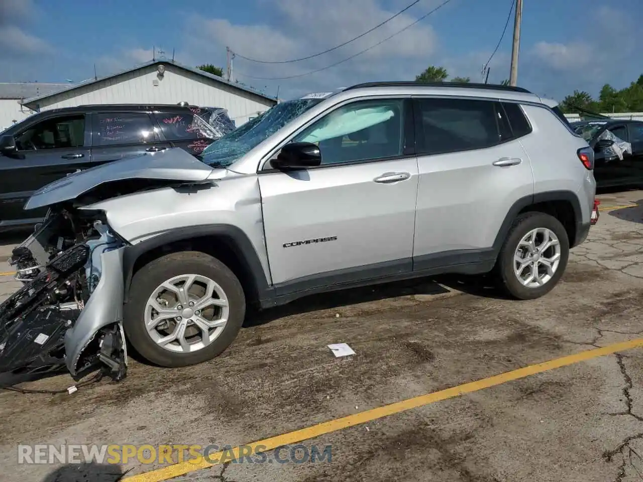 1 Photograph of a damaged car 3C4NJDBN6RT114197 JEEP COMPASS 2024