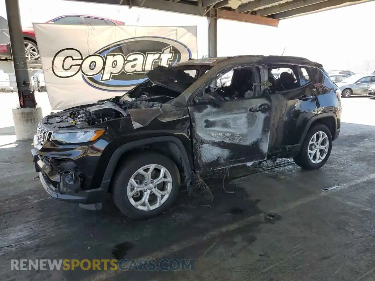 1 Photograph of a damaged car 3C4NJDBN6RT116970 JEEP COMPASS 2024