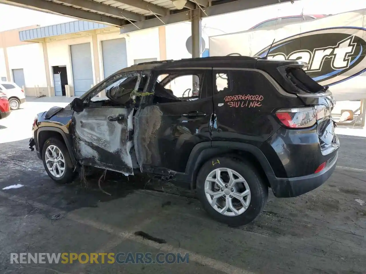 2 Photograph of a damaged car 3C4NJDBN6RT116970 JEEP COMPASS 2024