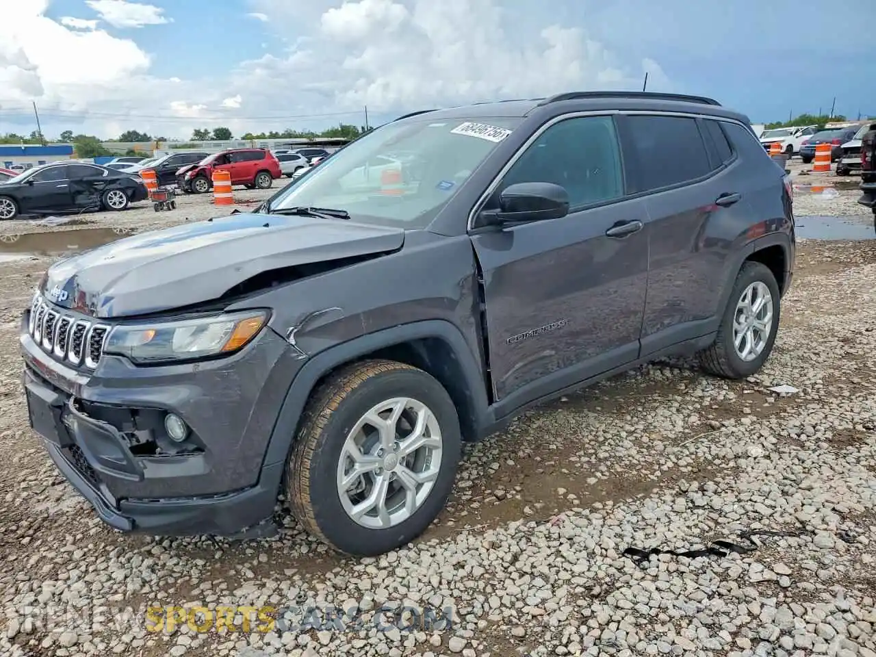 1 Photograph of a damaged car 3C4NJDBN6RT120677 JEEP COMPASS 2024
