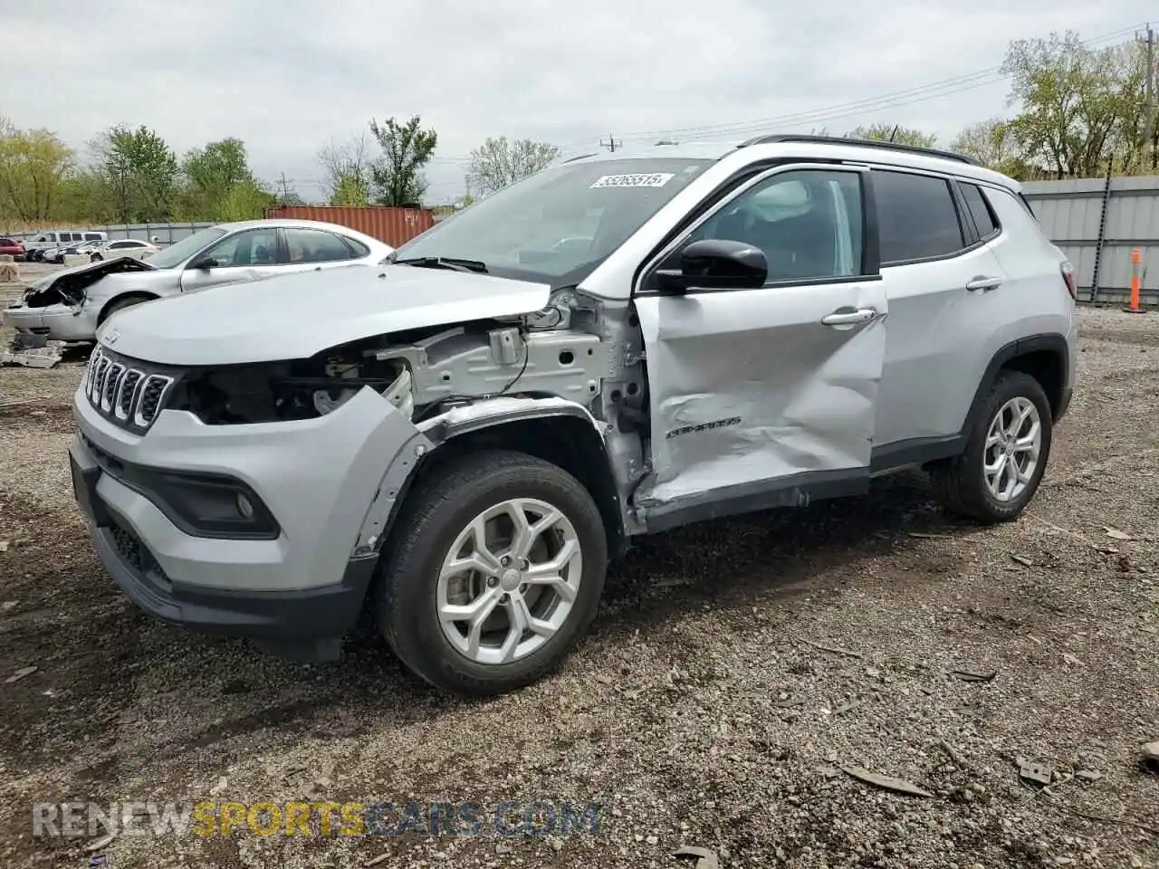 1 Photograph of a damaged car 3C4NJDBN7RT107047 JEEP COMPASS 2024