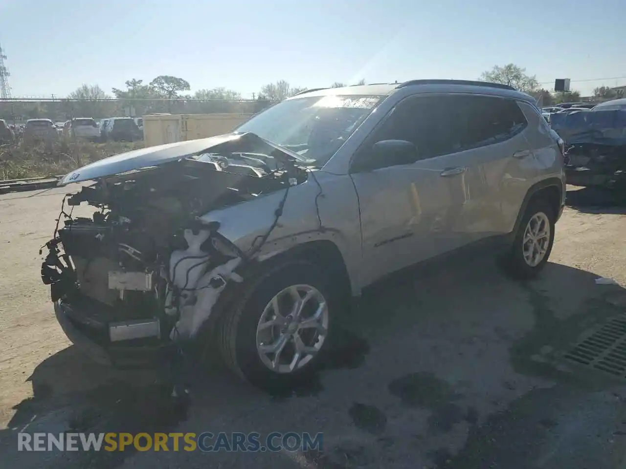 1 Photograph of a damaged car 3C4NJDBN7RT113768 JEEP COMPASS 2024