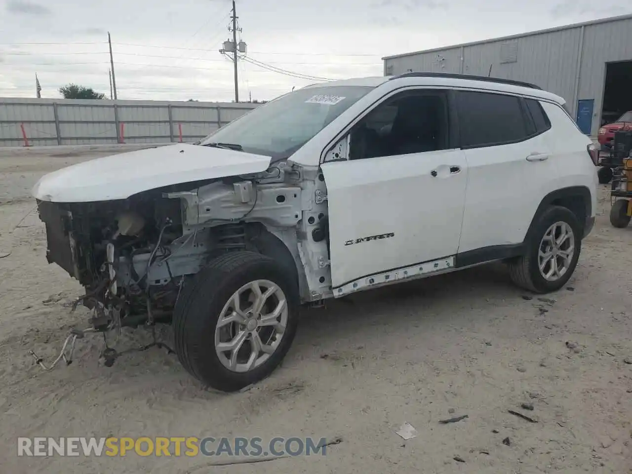 1 Photograph of a damaged car 3C4NJDBN7RT117996 JEEP COMPASS 2024