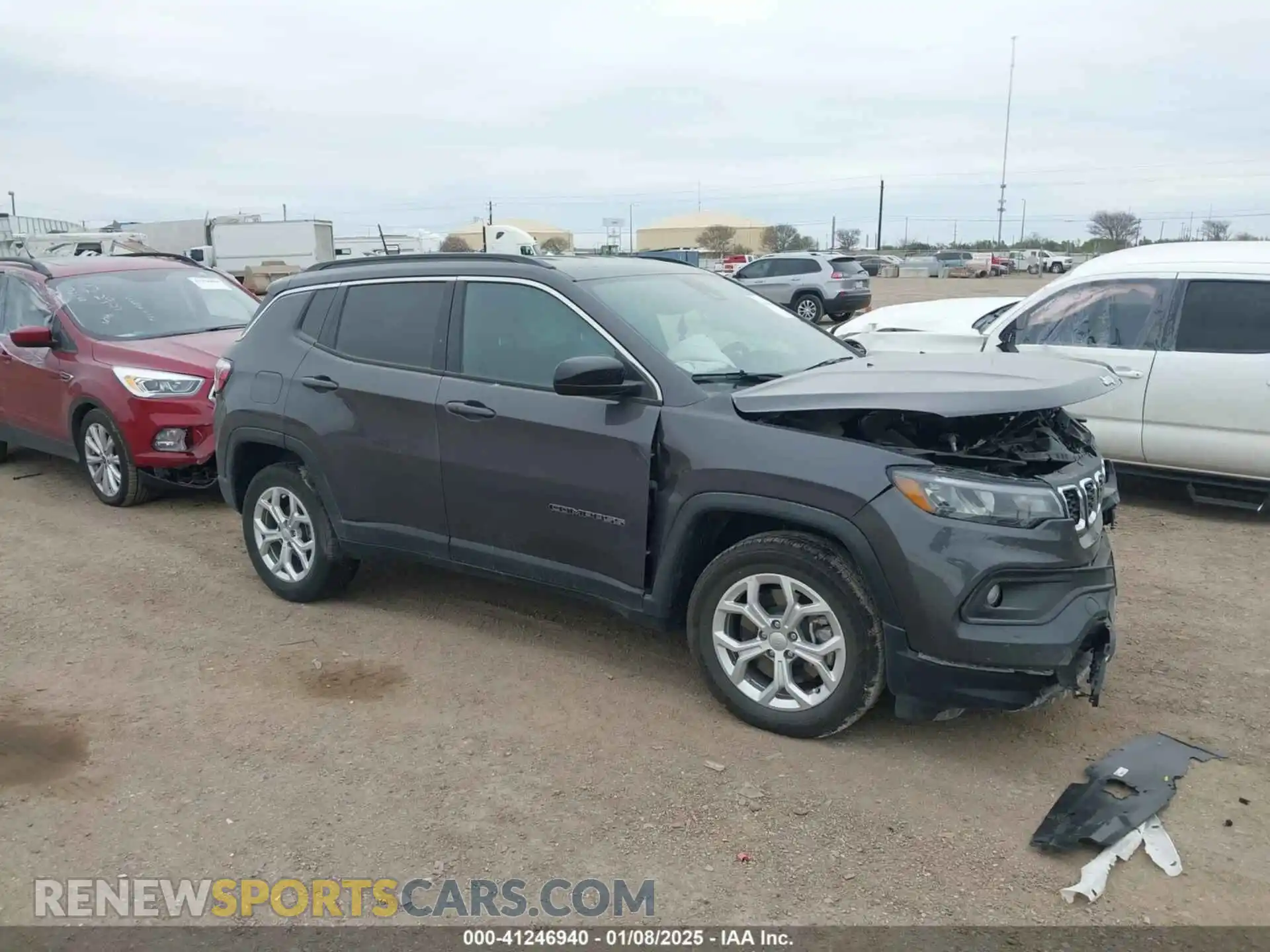1 Photograph of a damaged car 3C4NJDBN7RT121563 JEEP COMPASS 2024