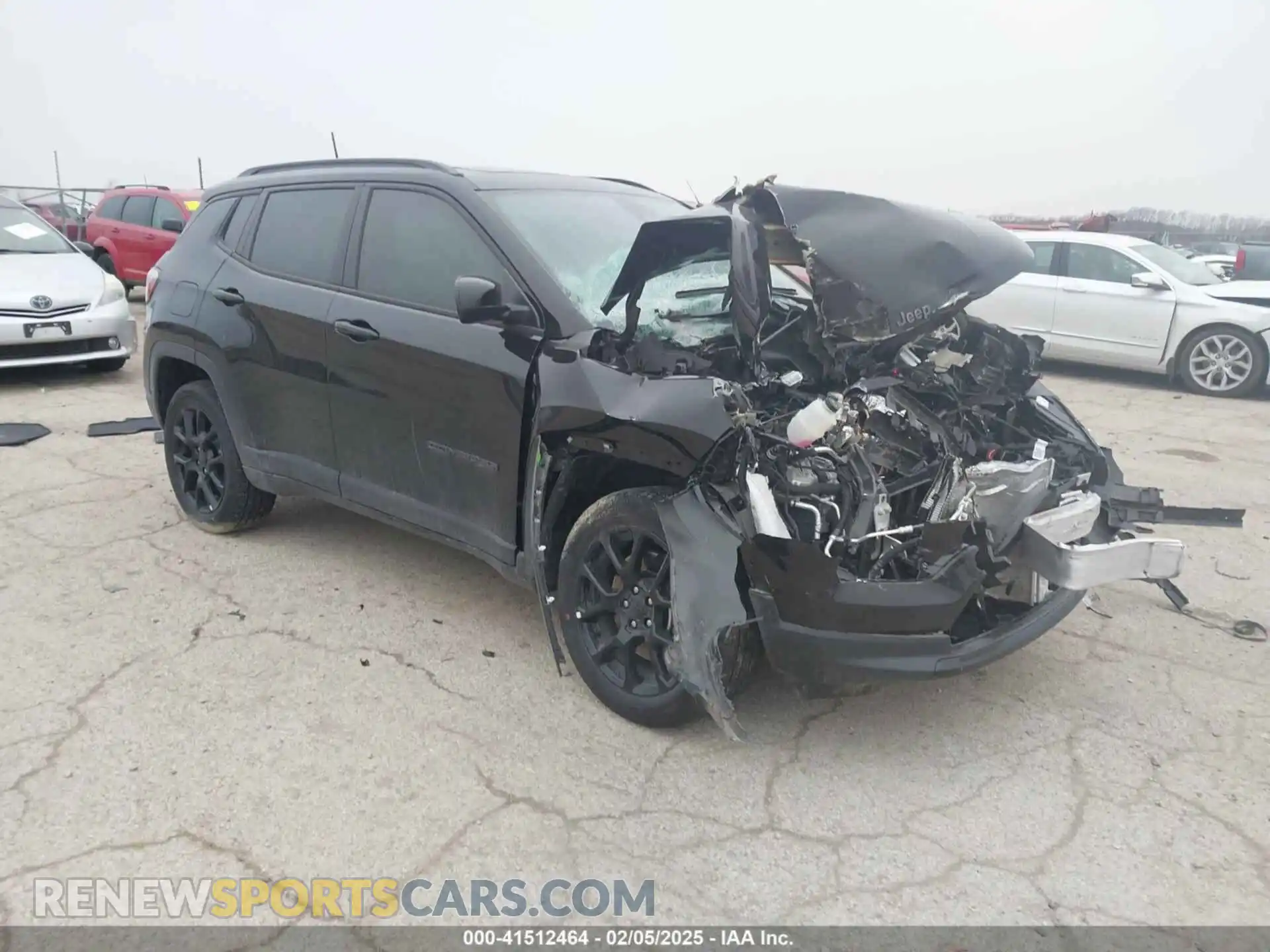 1 Photograph of a damaged car 3C4NJDBN7RT142526 JEEP COMPASS 2024