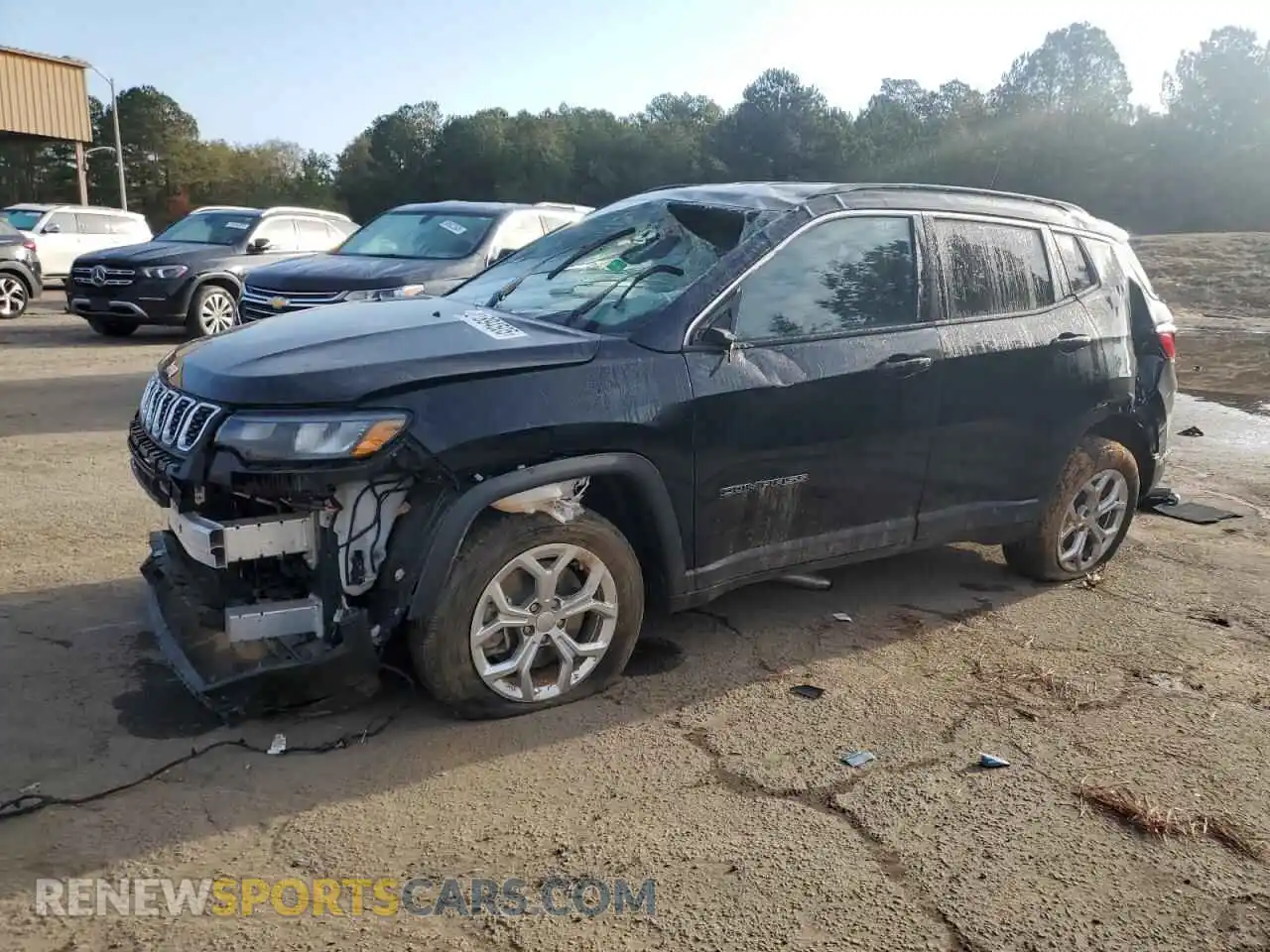 1 Photograph of a damaged car 3C4NJDBN7RT164753 JEEP COMPASS 2024