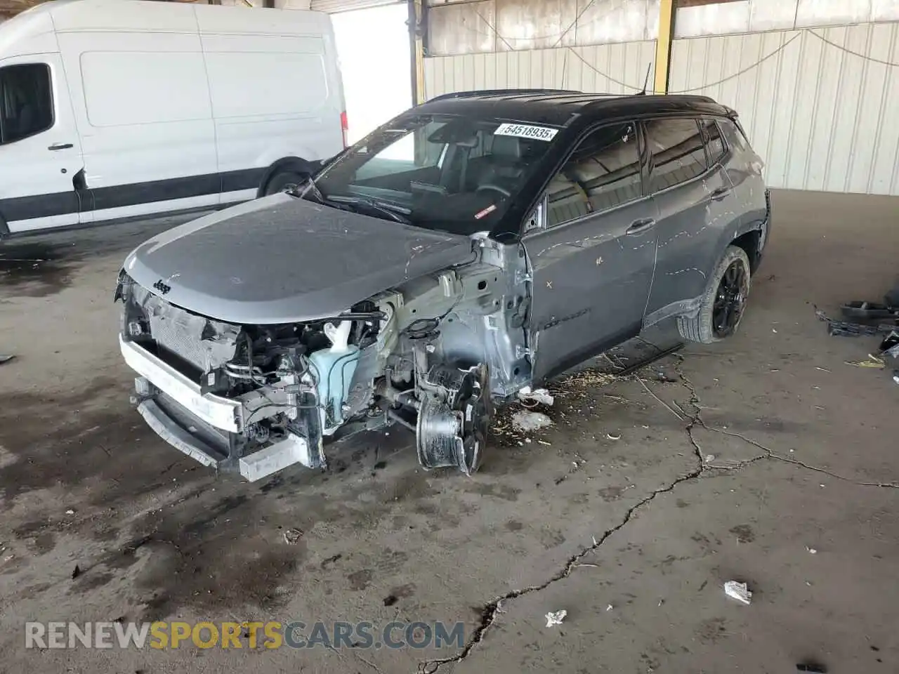 1 Photograph of a damaged car 3C4NJDBN7RT586215 JEEP COMPASS 2024
