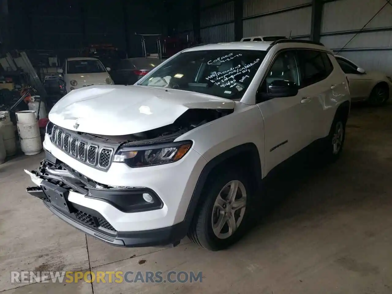 1 Photograph of a damaged car 3C4NJDBN7RT595853 JEEP COMPASS 2024