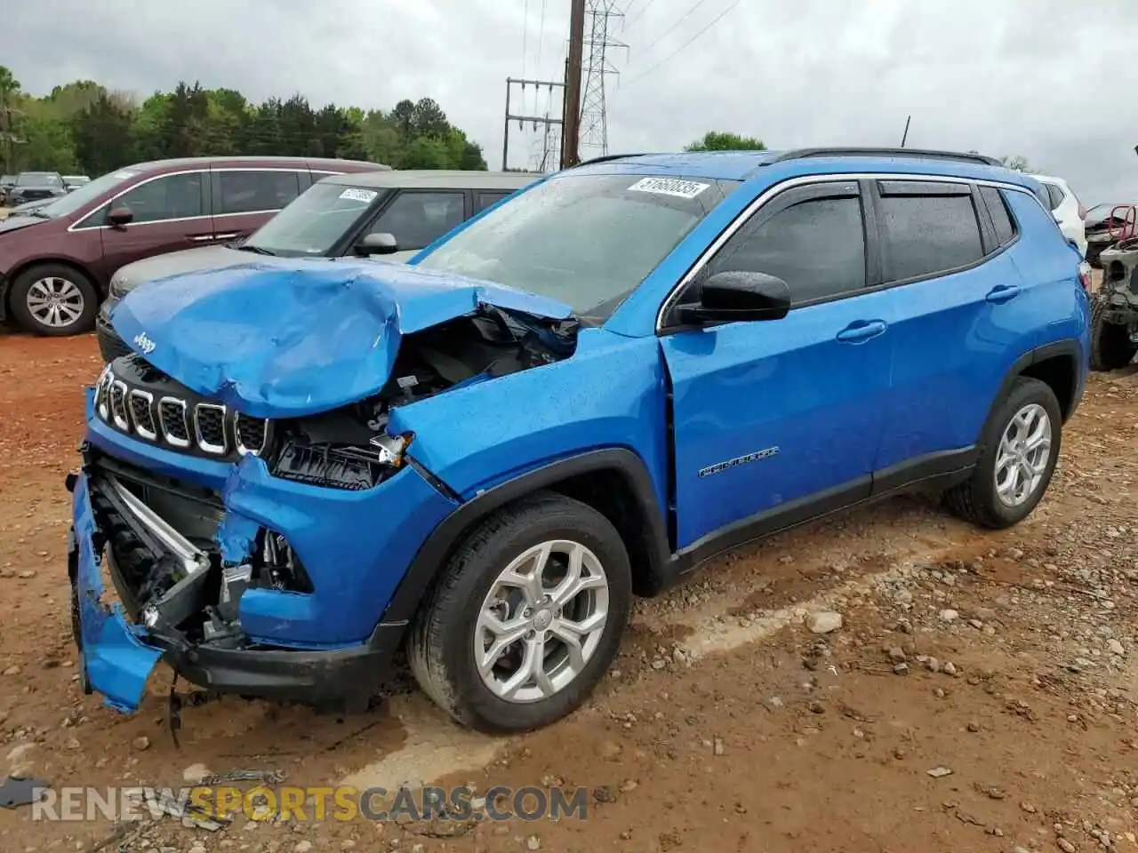 1 Photograph of a damaged car 3C4NJDBN8RT106652 JEEP COMPASS 2024
