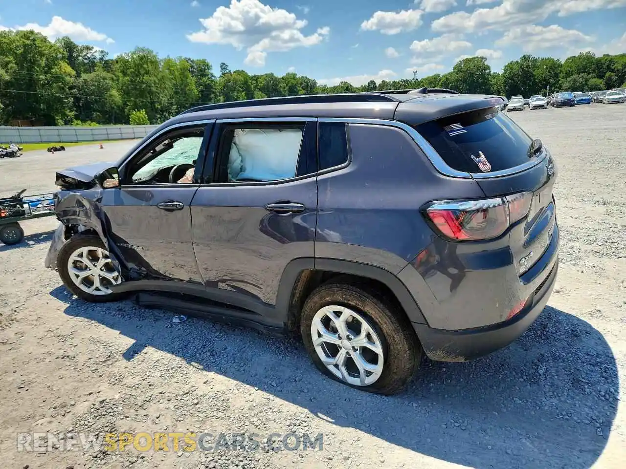 2 fotografías del automóvil dañado 3C4NJDBN9RT131771 JEEP COMPASS 2024