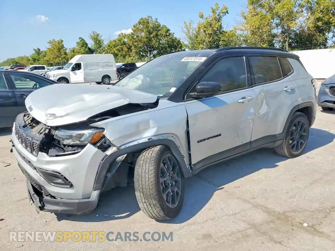 1 Photograph of a damaged car 3C4NJDBN9RT142561 JEEP COMPASS 2024
