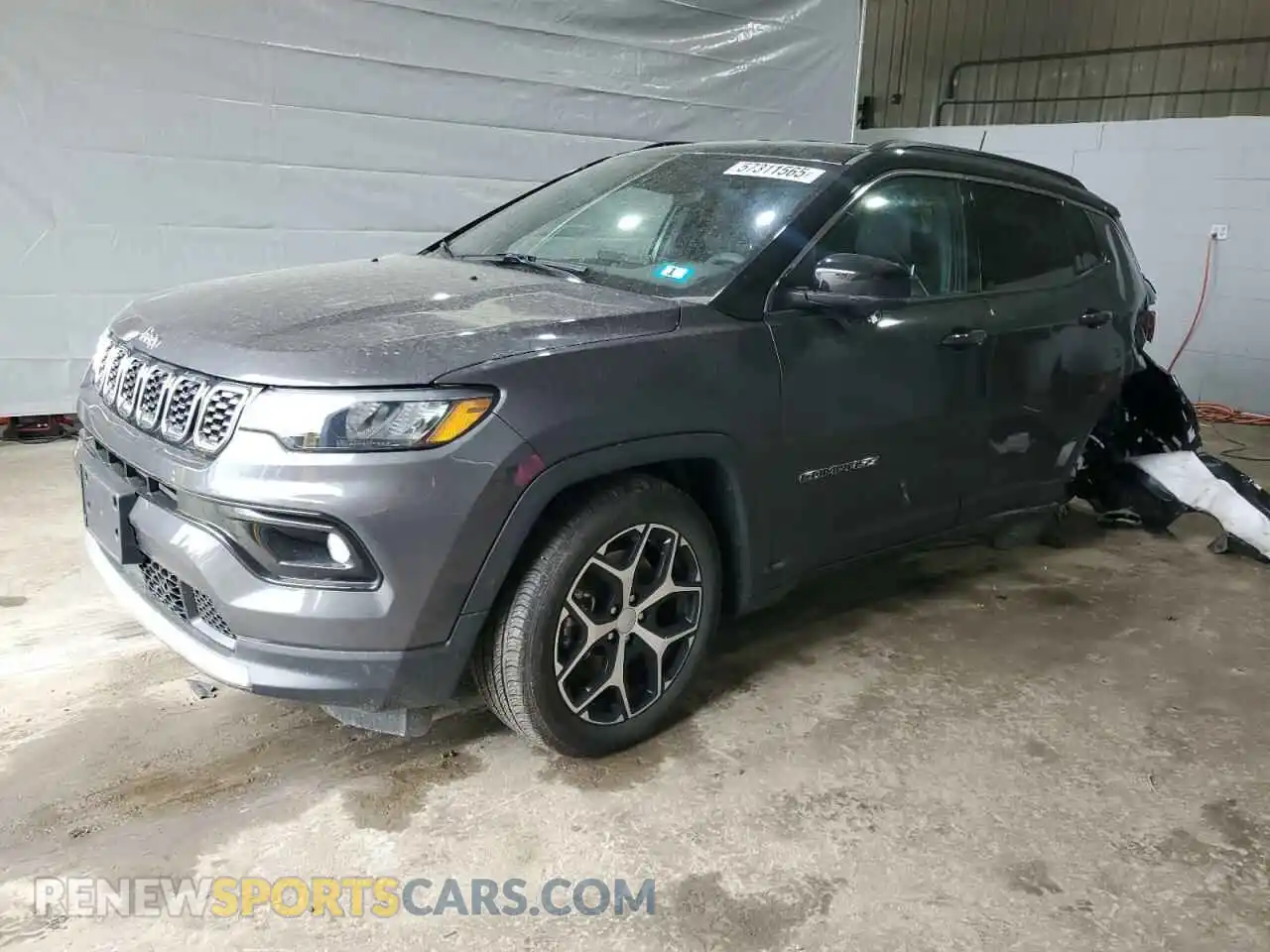 1 Photograph of a damaged car 3C4NJDCN0RT144522 JEEP COMPASS 2024