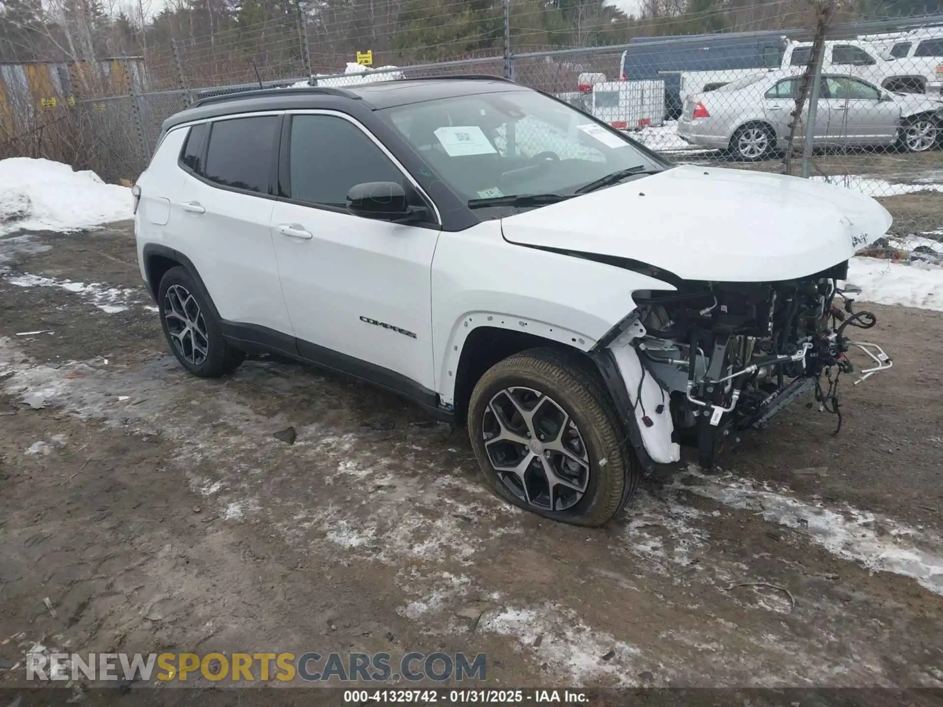 1 Photograph of a damaged car 3C4NJDCN0RT151762 JEEP COMPASS 2024