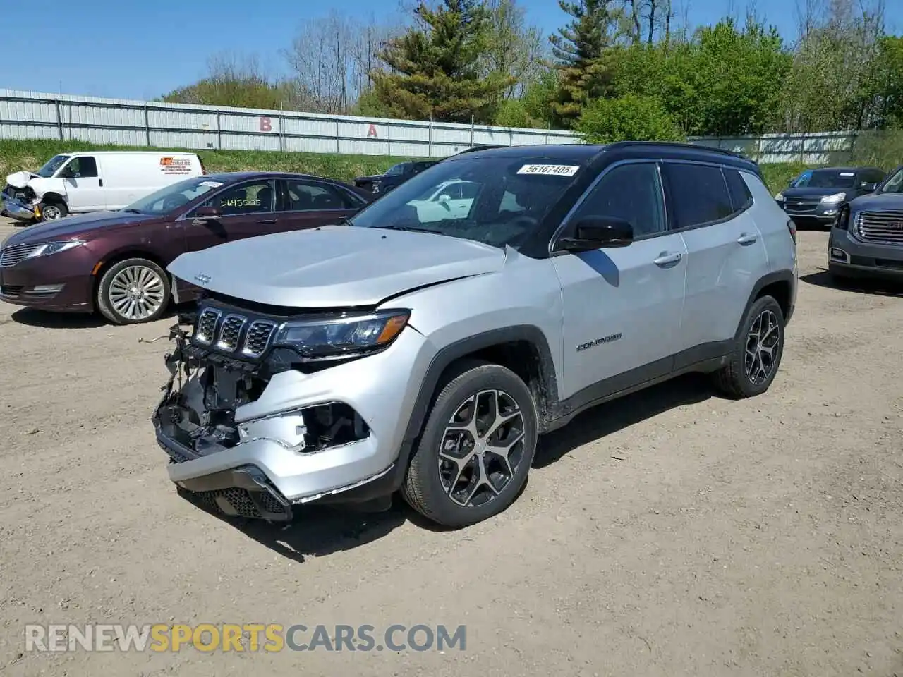 1 Photograph of a damaged car 3C4NJDCN1RT151236 JEEP COMPASS 2024