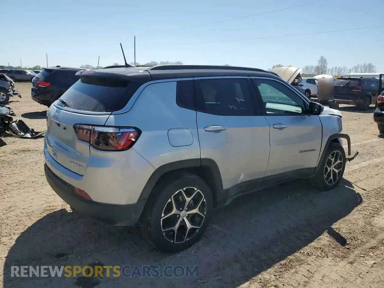 3 Photograph of a damaged car 3C4NJDCN1RT151236 JEEP COMPASS 2024