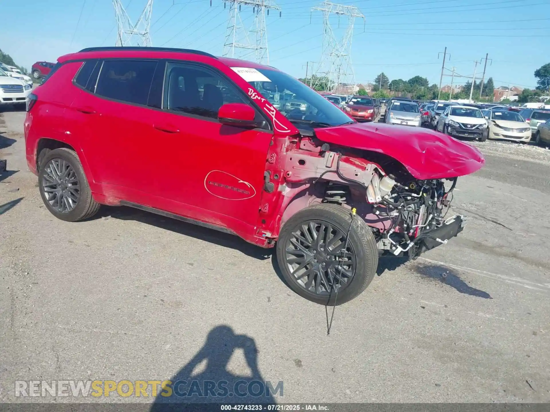 1 Photograph of a damaged car 3C4NJDCN2RT610838 JEEP COMPASS 2024