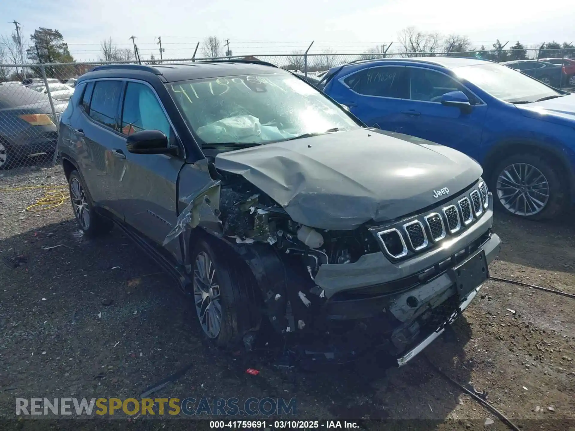 1 Photograph of a damaged car 3C4NJDCN3RT590180 JEEP COMPASS 2024