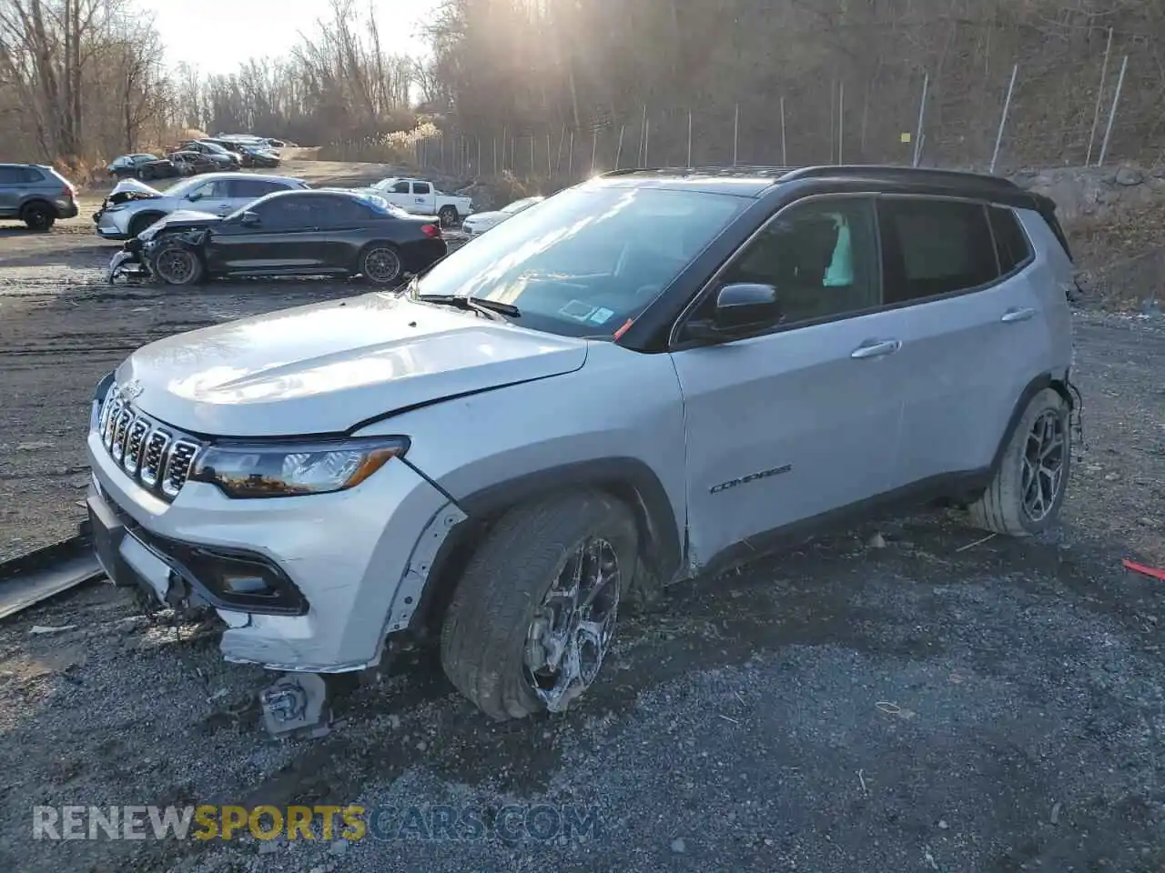 1 Photograph of a damaged car 3C4NJDCN4RT129053 JEEP COMPASS 2024
