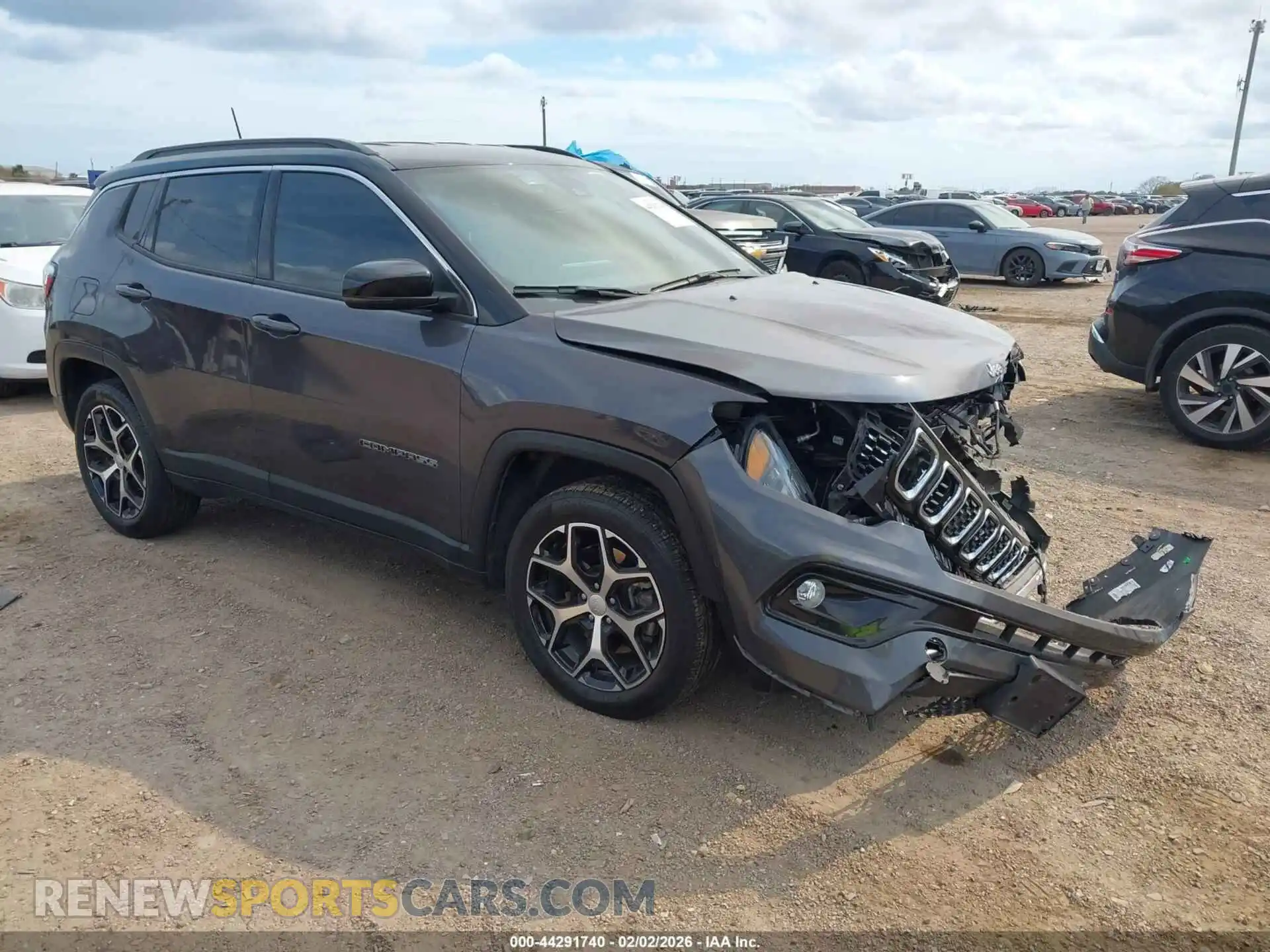 1 Photograph of a damaged car 3C4NJDCN4RT129909 JEEP COMPASS 2024