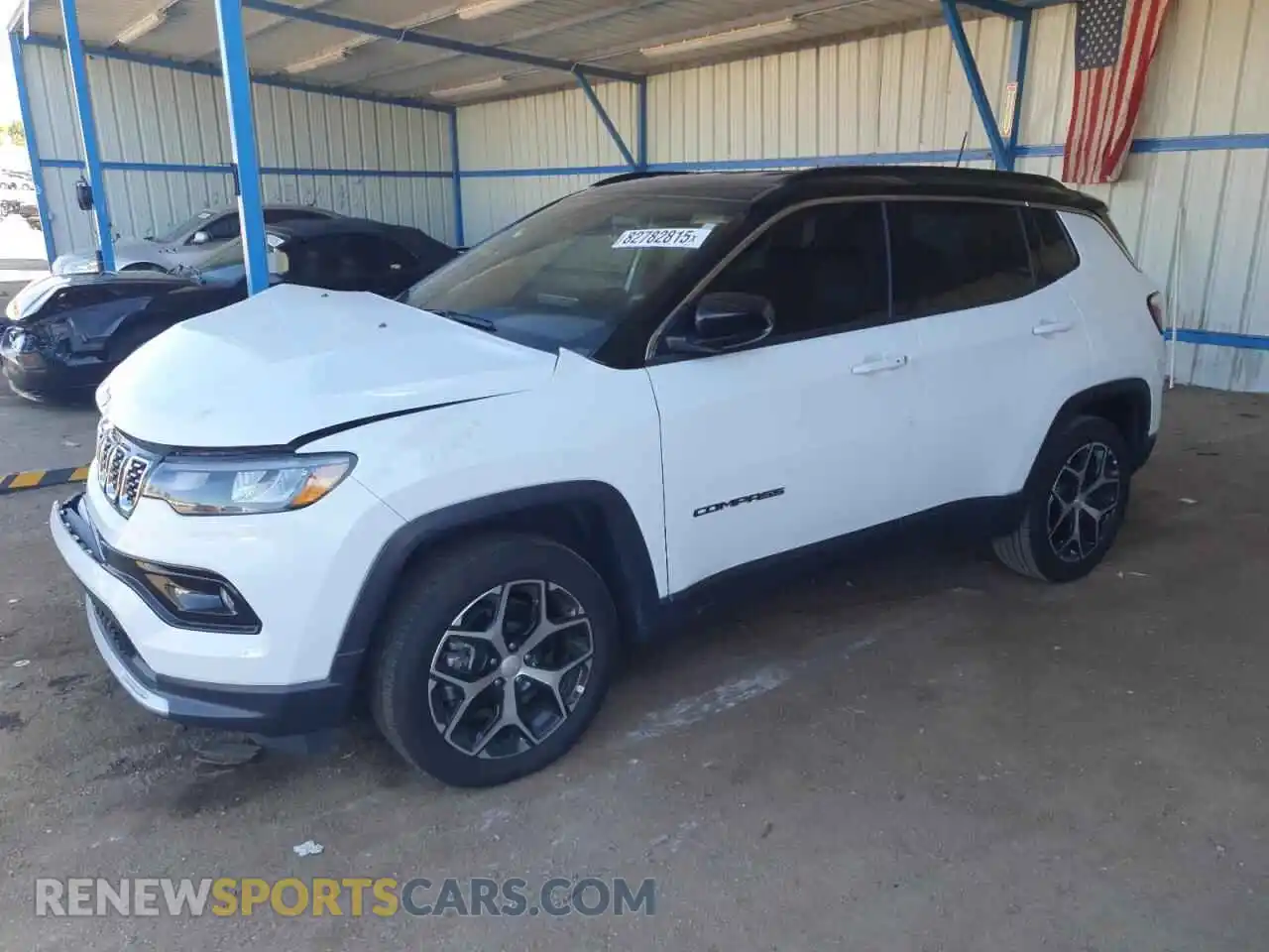 1 Photograph of a damaged car 3C4NJDCN4RT173117 JEEP COMPASS 2024
