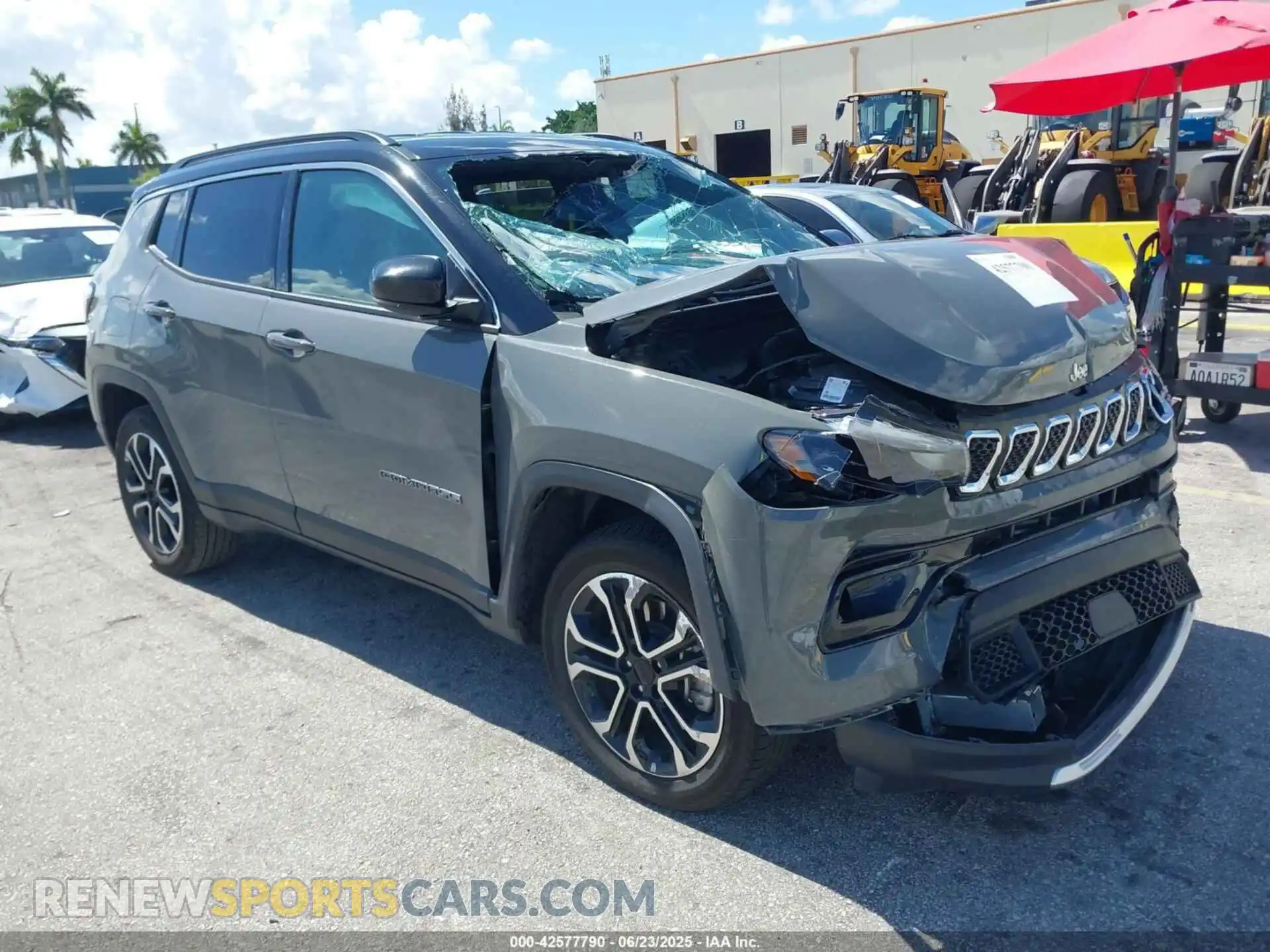 1 Photograph of a damaged car 3C4NJDCN4RT595341 JEEP COMPASS 2024