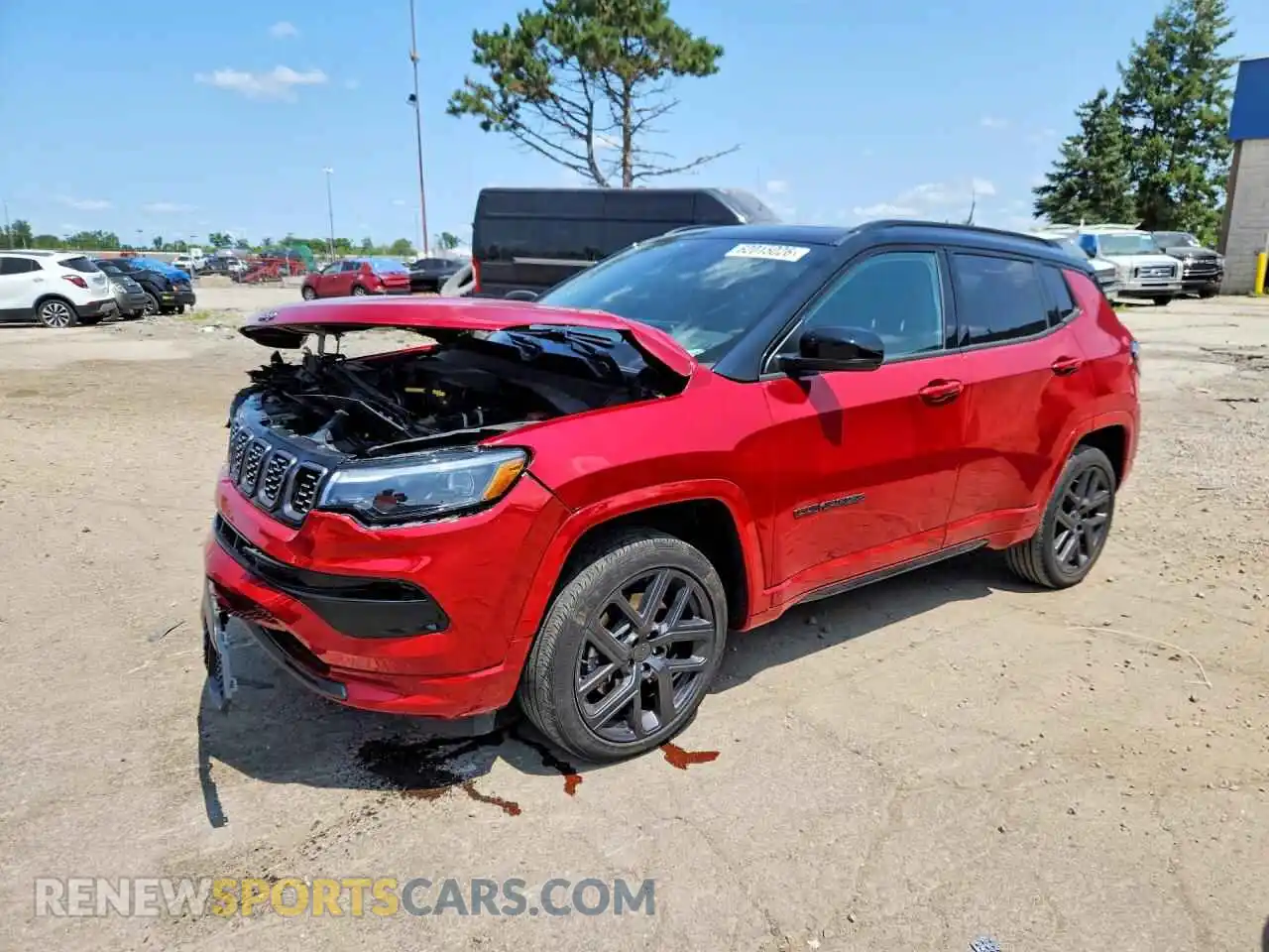 1 Photograph of a damaged car 3C4NJDCN5RT143723 JEEP COMPASS 2024