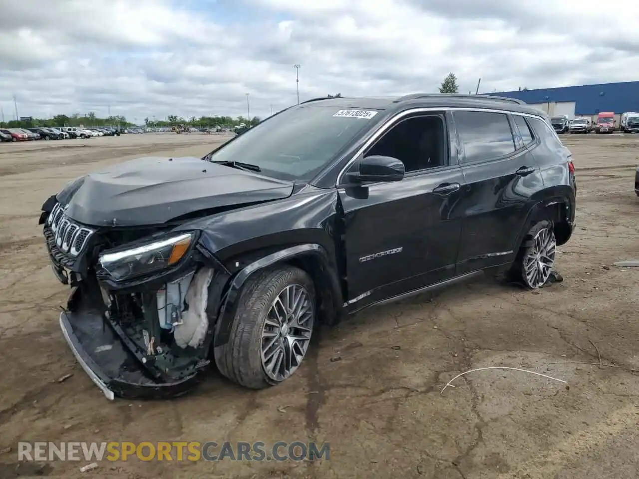 1 Photograph of a damaged car 3C4NJDCN6RT580291 JEEP COMPASS 2024