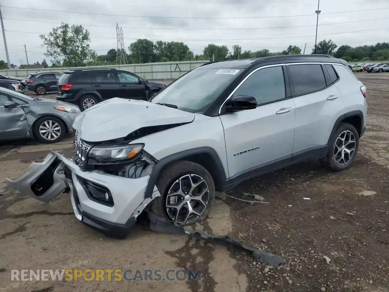 1 fotografías del automóvil dañado 3C4NJDCN8RT130299 JEEP COMPASS 2024