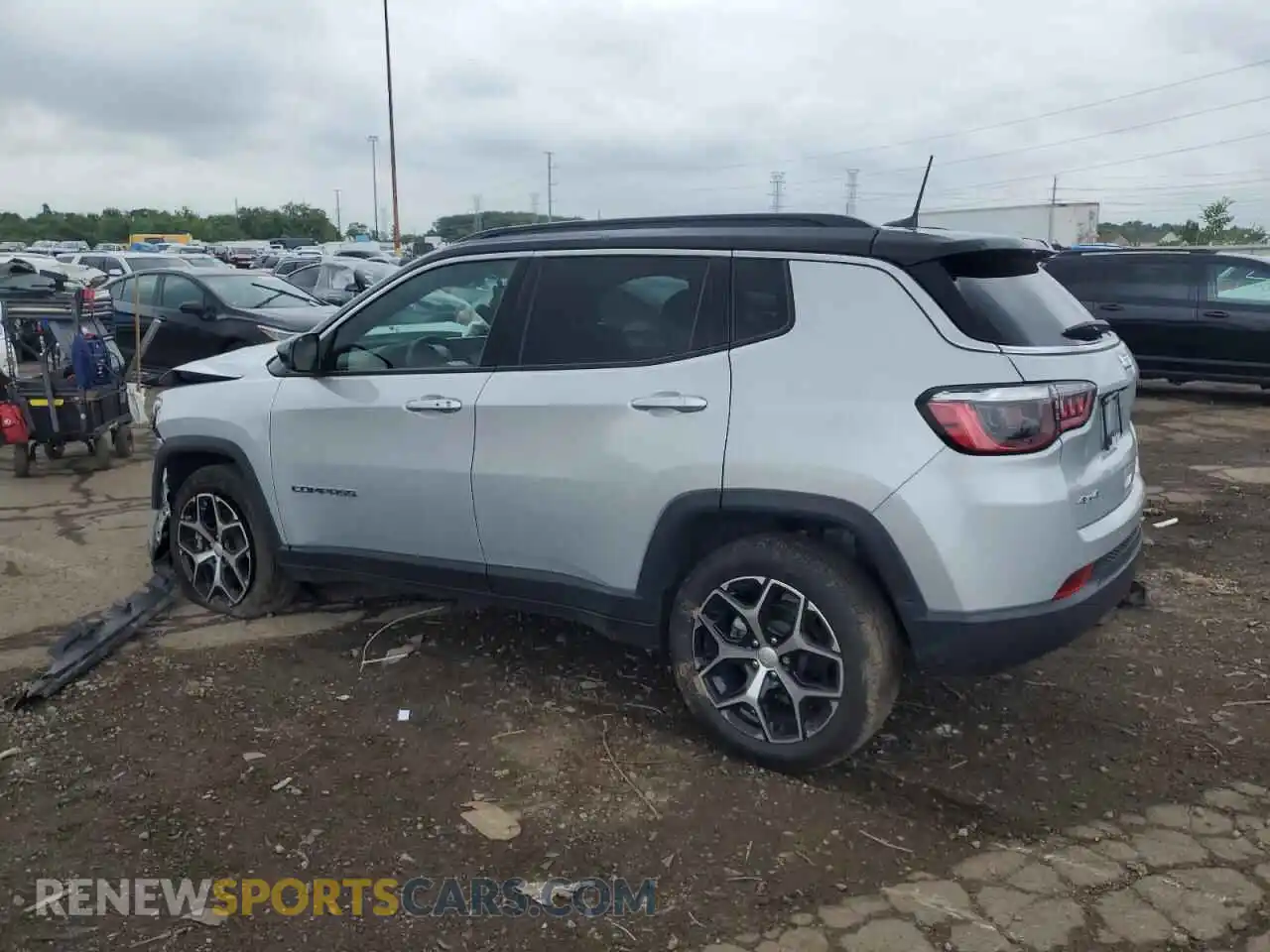 2 fotografías del automóvil dañado 3C4NJDCN8RT130299 JEEP COMPASS 2024
