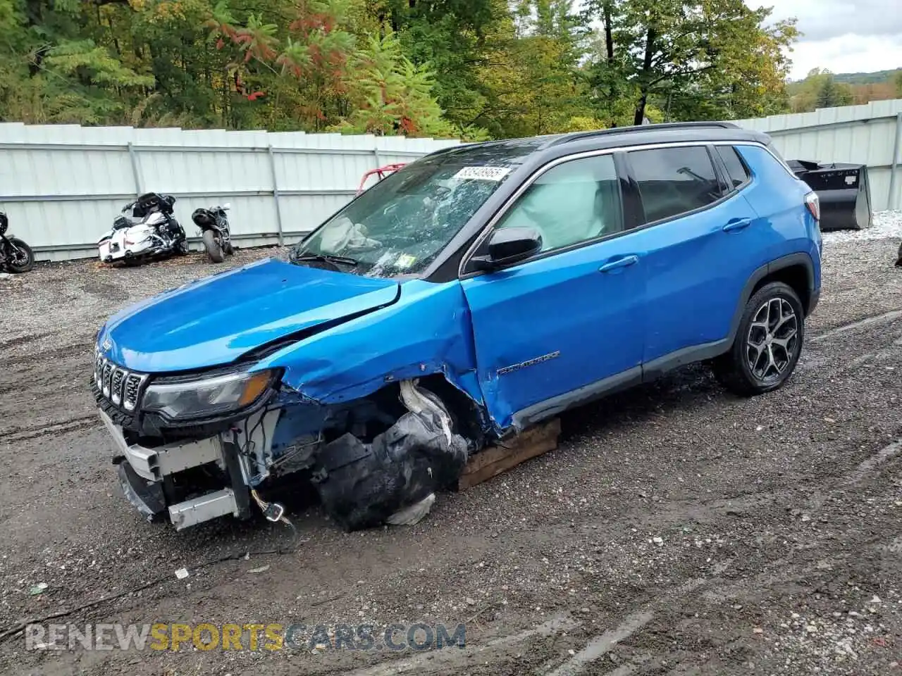 1 Photograph of a damaged car 3C4NJDCN8RT174951 JEEP COMPASS 2024