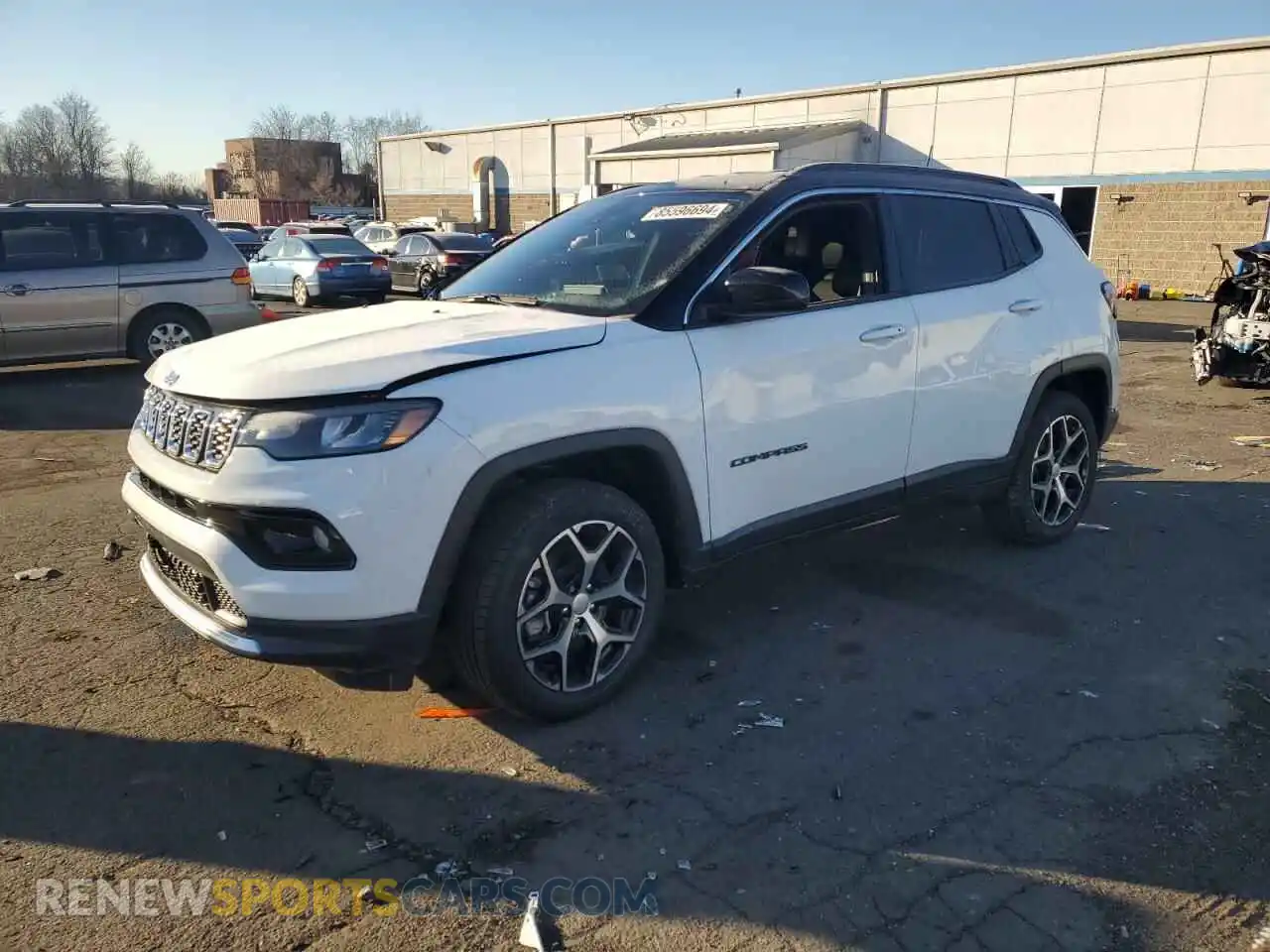 1 Photograph of a damaged car 3C4NJDCN9RT158015 JEEP COMPASS 2024