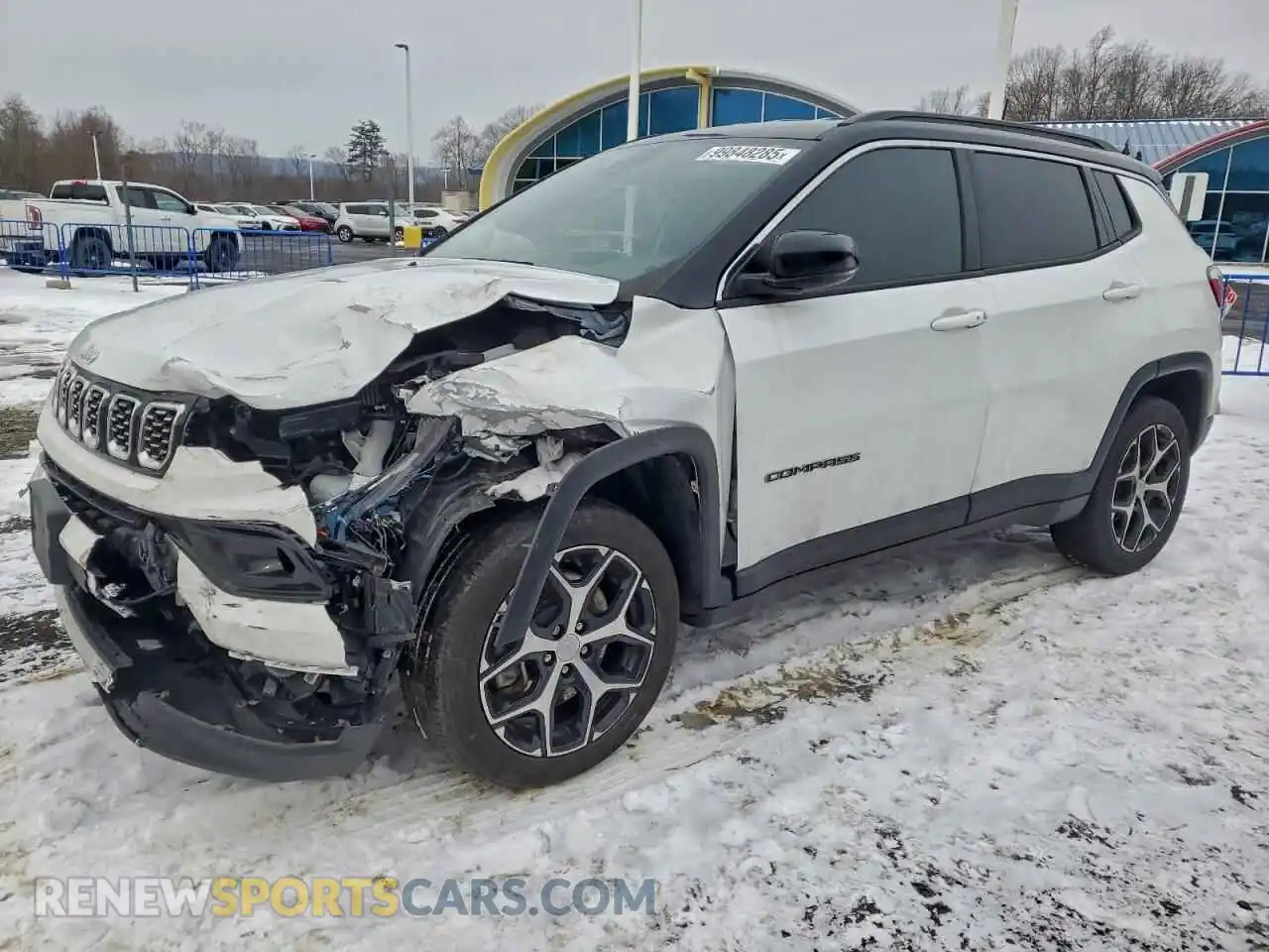 1 Photograph of a damaged car 3C4NJDCNXRT143829 JEEP COMPASS 2024