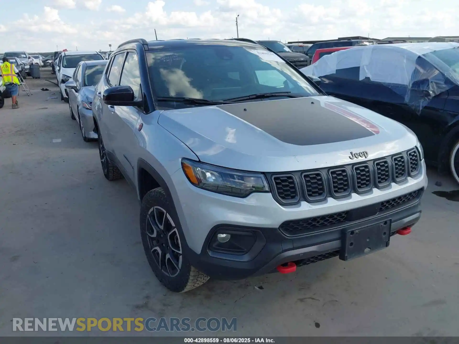 1 Photograph of a damaged car 3C4NJDDN2RT117207 JEEP COMPASS 2024