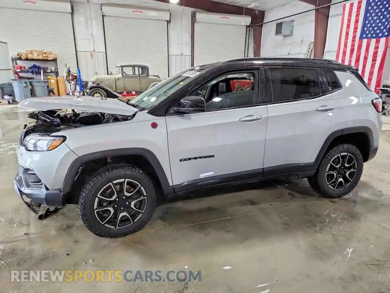 1 Photograph of a damaged car 3C4NJDDN3RT108354 JEEP COMPASS 2024
