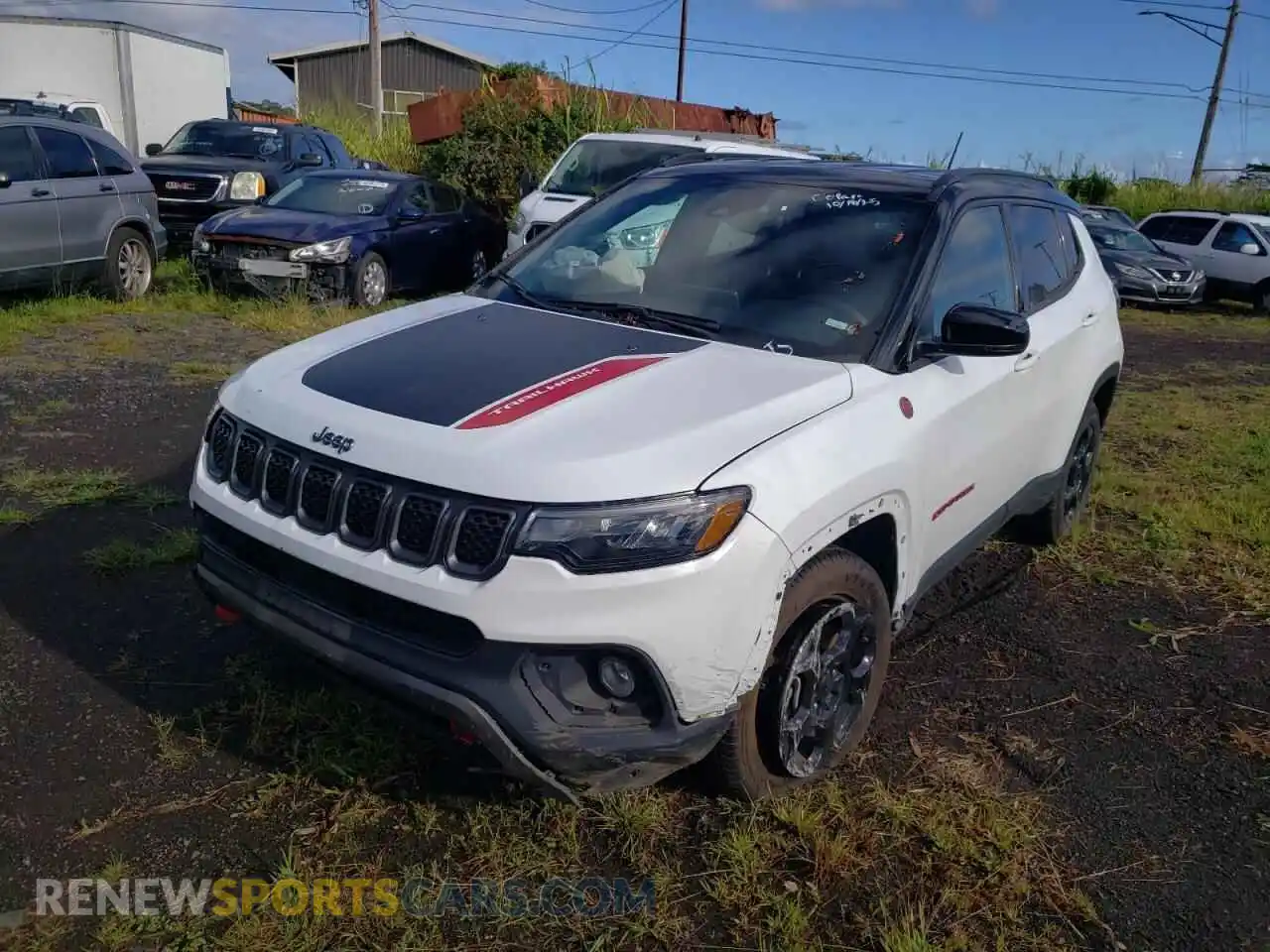 1 Photograph of a damaged car 3C4NJDDN9RT595771 JEEP COMPASS 2024