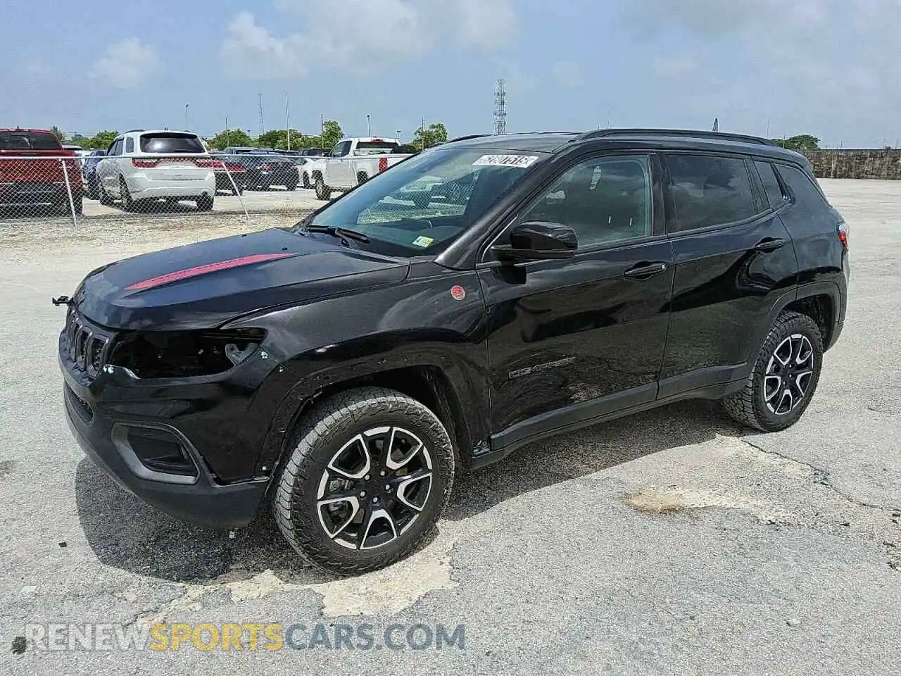 1 Photograph of a damaged car 3C4NJDDNXRT137107 JEEP COMPASS 2024
