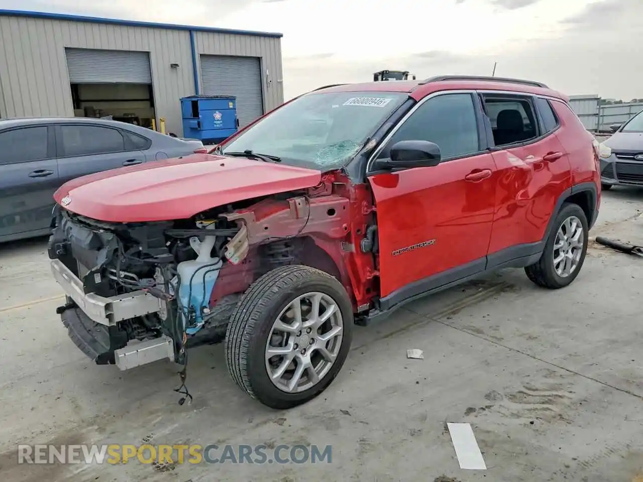 1 Photograph of a damaged car 3C4NJDFN7RT591165 JEEP COMPASS 2024