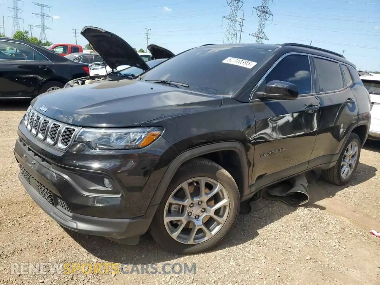 1 Photograph of a damaged car 3C4NJDFNXRT126427 JEEP COMPASS 2024