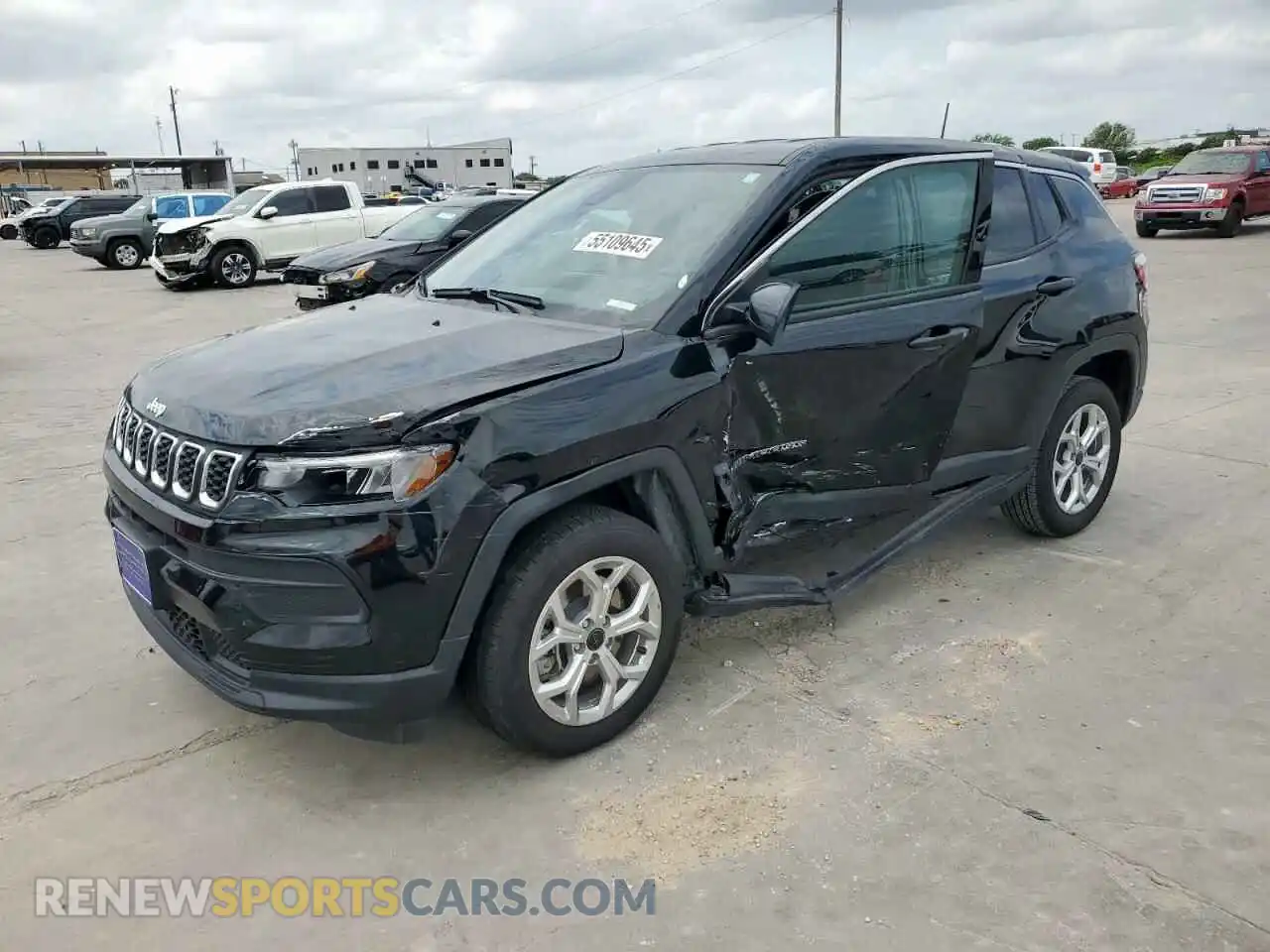 1 Photograph of a damaged car 3C4NJDAN0ST515350 JEEP COMPASS 2025