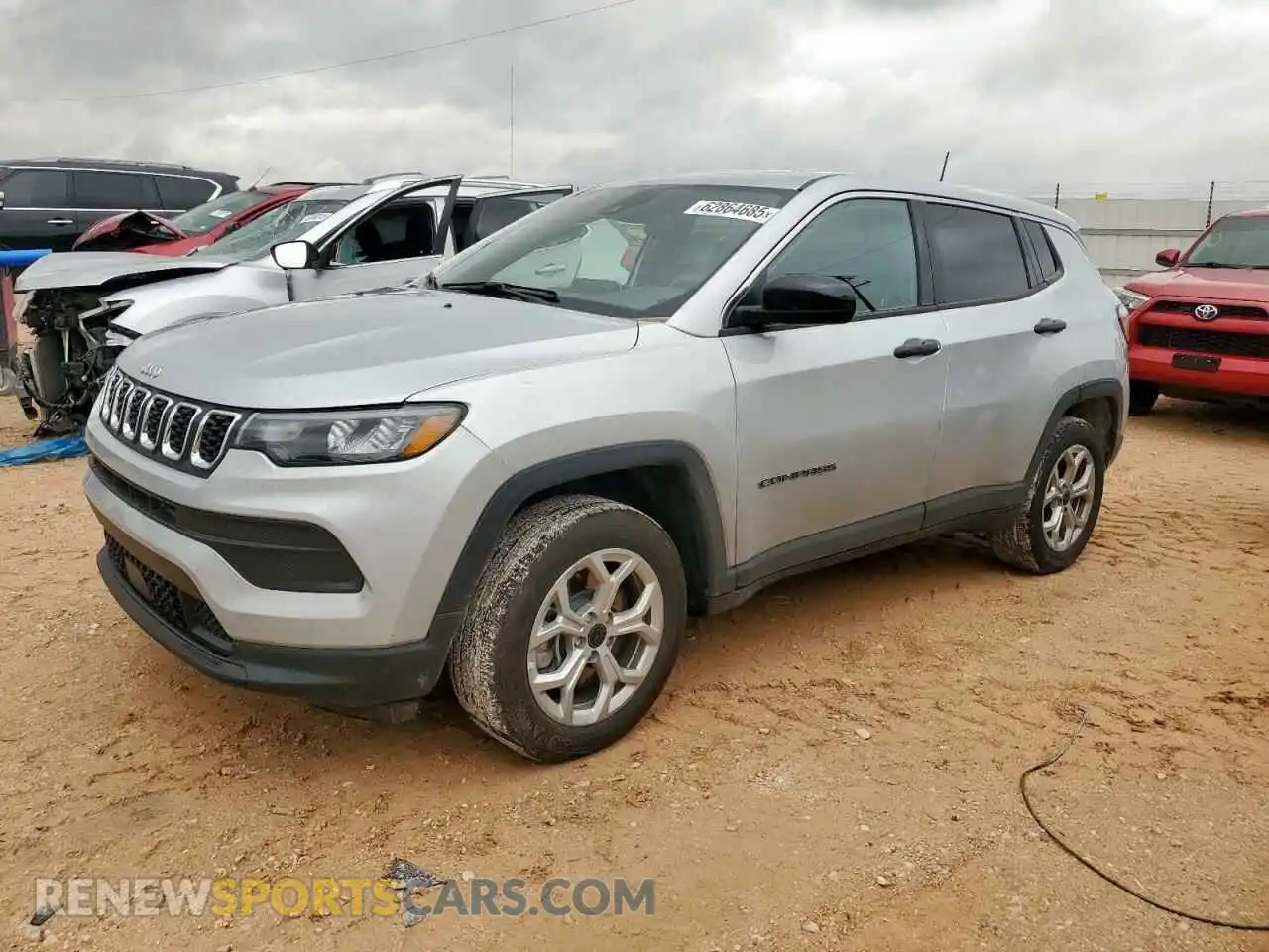 1 Photograph of a damaged car 3C4NJDAN6ST541452 JEEP COMPASS 2025