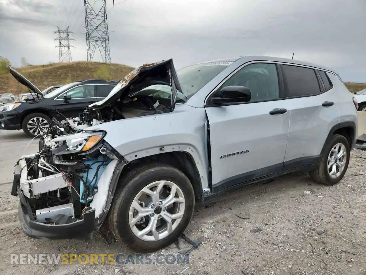 1 Photograph of a damaged car 3C4NJDAN8ST575389 JEEP COMPASS 2025
