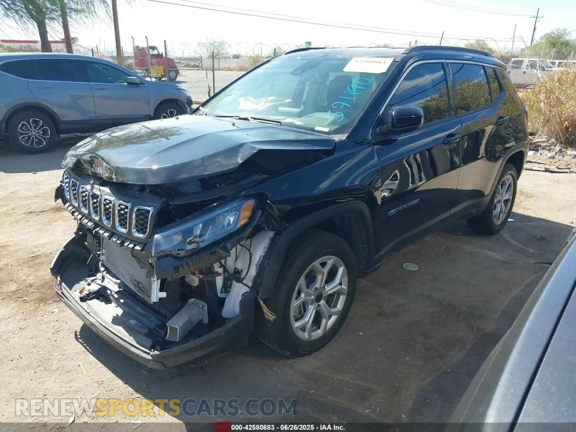 2 Photograph of a damaged car 3C4NJDBN0ST571190 JEEP COMPASS 2025