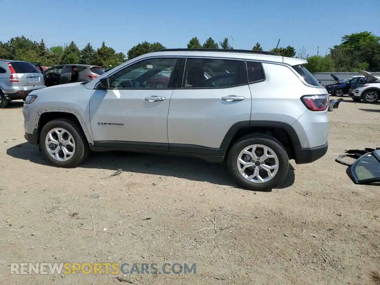2 Photograph of a damaged car 3C4NJDBN1ST566404 JEEP COMPASS 2025