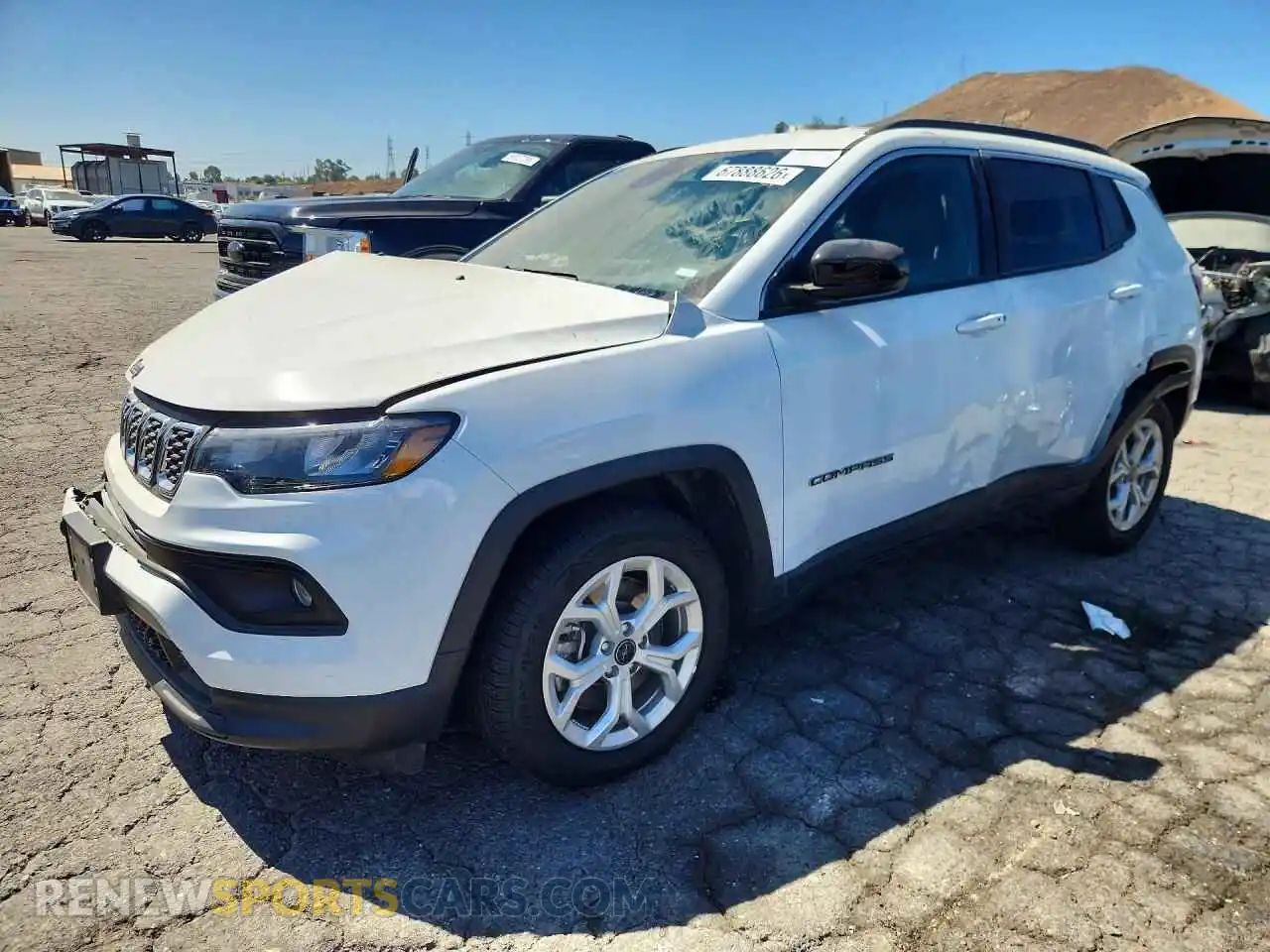 1 Photograph of a damaged car 3C4NJDBN1ST592890 JEEP COMPASS 2025